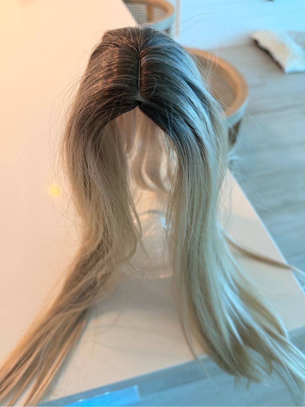 Women’s Long Ombre Blonde Lace Front Wig - Lightweight Natural Look